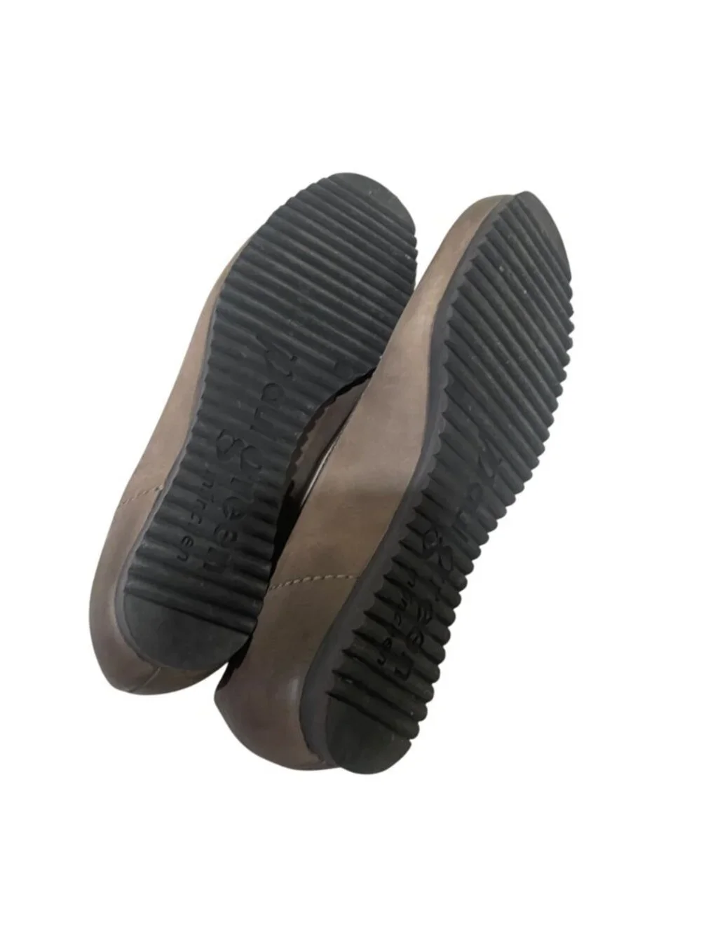 paul green cross front nubuck leather ballerina ballet flats